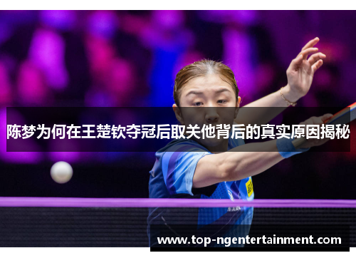 陈梦为何在王楚钦夺冠后取关他背后的真实原因揭秘 陈梦为何在王楚钦夺冠后取关他背后的真实原因揭秘